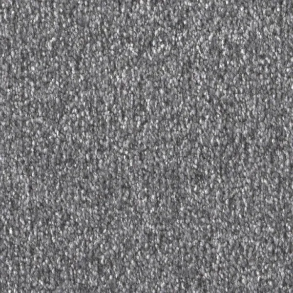 Draufsicht auf Vorwerk Celina 55A8 dunkelgrau Teppichboden mit Preisschild 89,91 €/m²